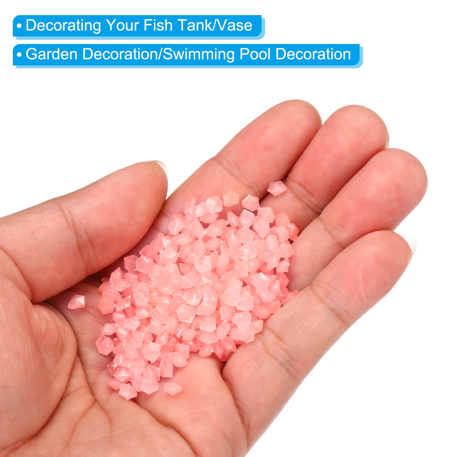 Amazon | uxcell グローロック ミニ発光石 3-5mm 夜光 玉石 装飾